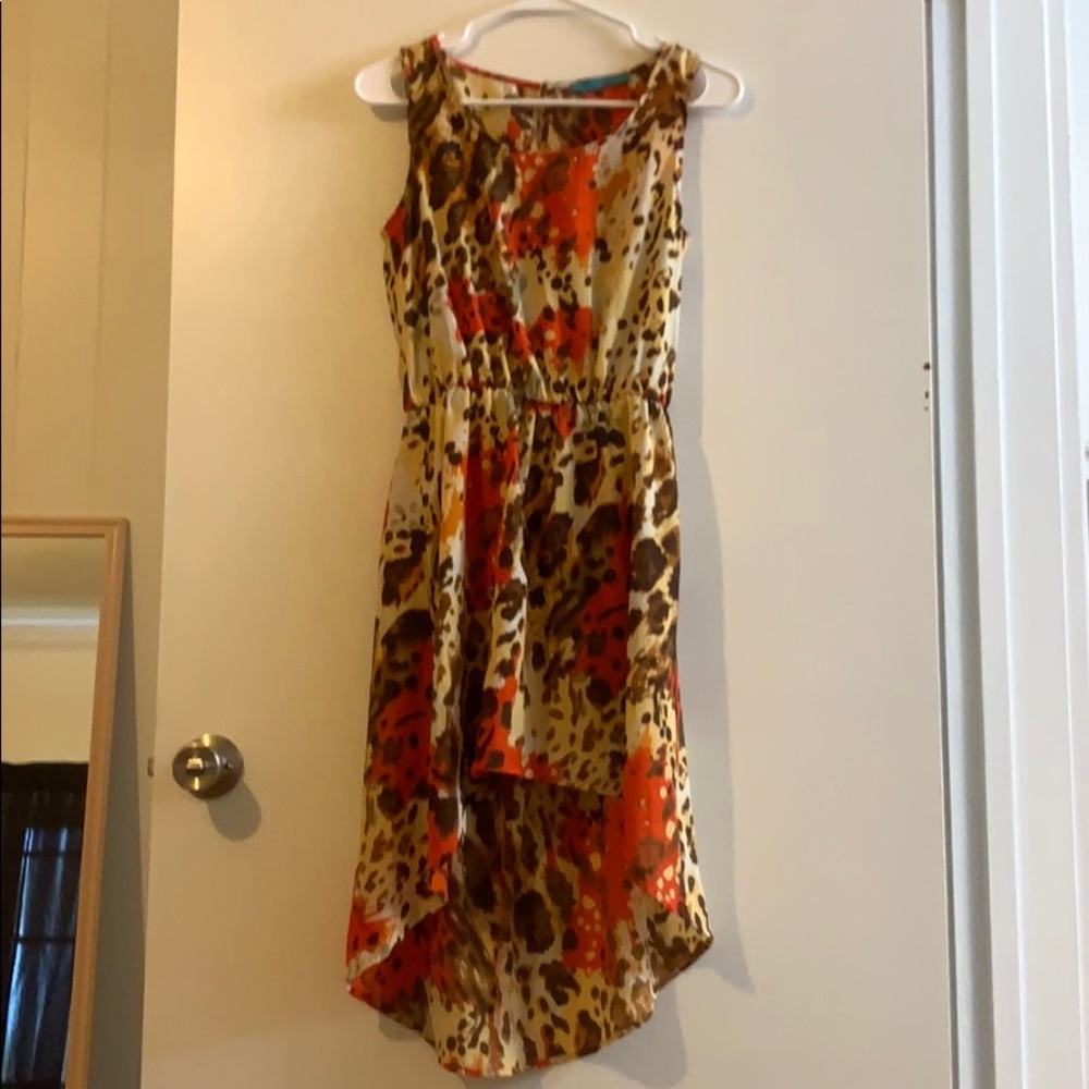 Turquoise Haven Leopard dress size small